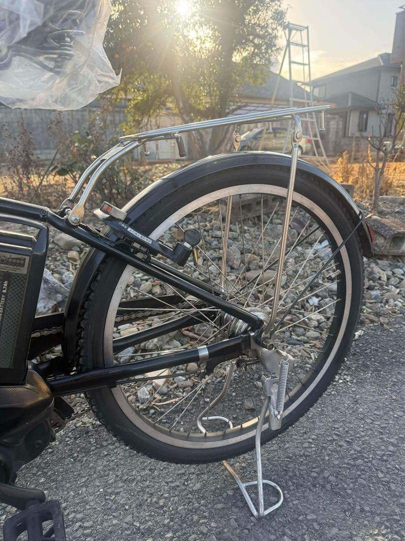 電動アシスト自転車 ブラック バスケット付き