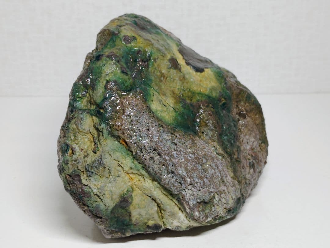 孔雀石 1.8kg 紋石 原石 鑑賞石 自然石 誕生石 鉱物 鉱石 水石