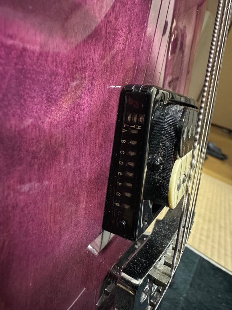 Aria pro ii Duncan Designed搭載パープルエレキギター