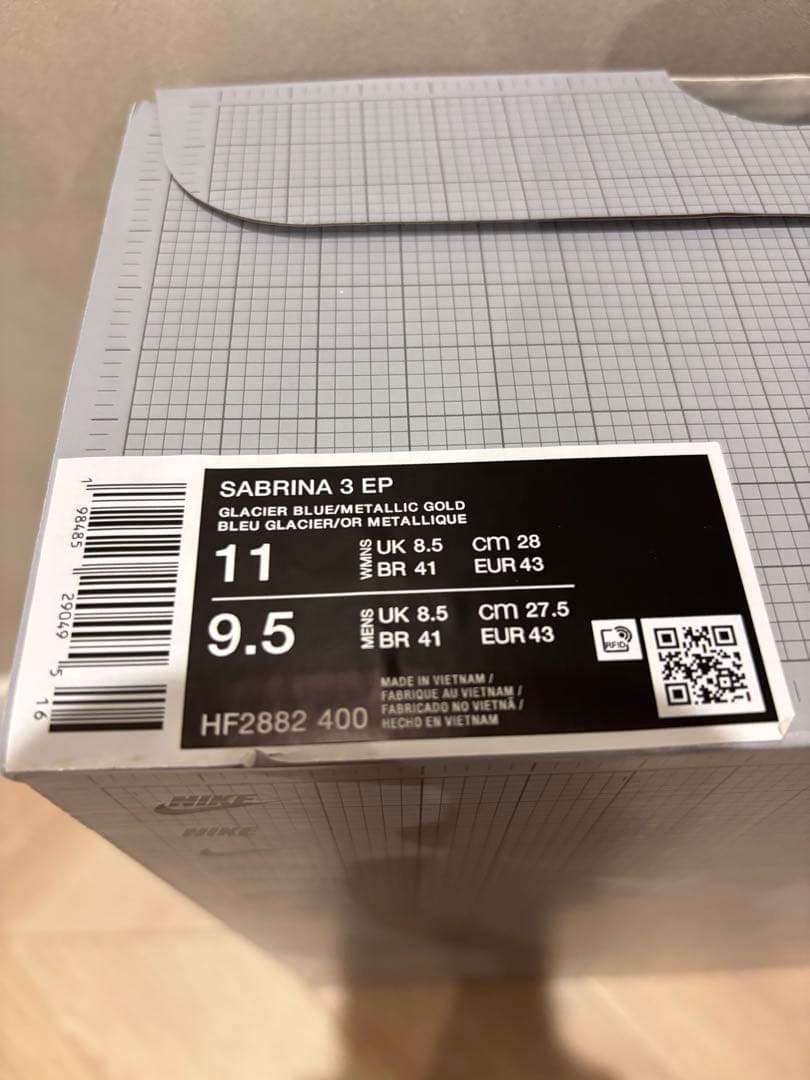 Nike Sabrina 3 Blueprint 新品未使用