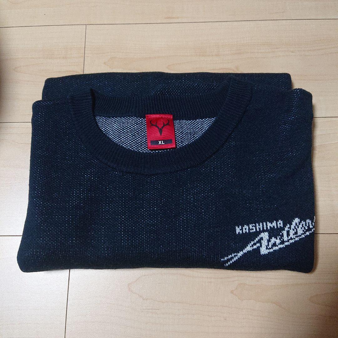 【新品】鹿島アントラーズ セーター ネイビー/ホワイト サイズXL