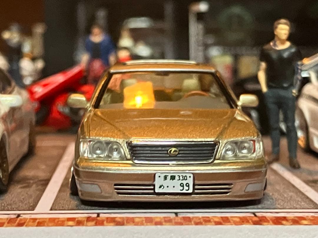 TOMYTEC 1998 LEXUS LS400 ミニカー 1/64 改造