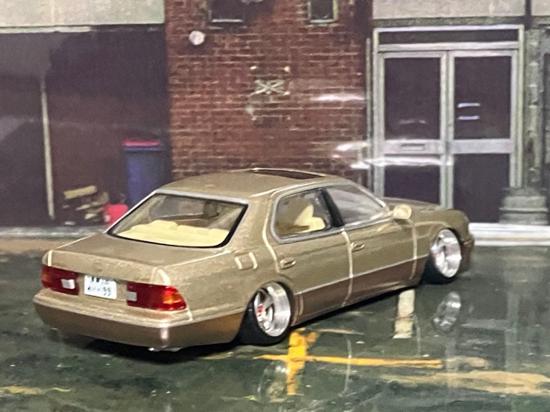 TOMYTEC 1998 LEXUS LS400 ミニカー 1/64 改造