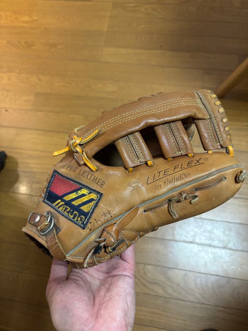 レア　MIZUNO ミズノ　ワールドウィン　ライナーバック　硬式野球用　外野手用