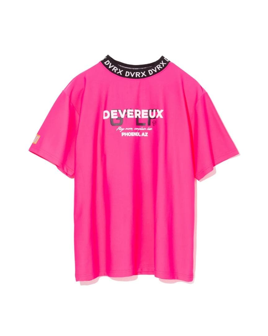 新品【デヴァロー ゴルフ】25SS リブモックSkull TEE 半袖シャツ M