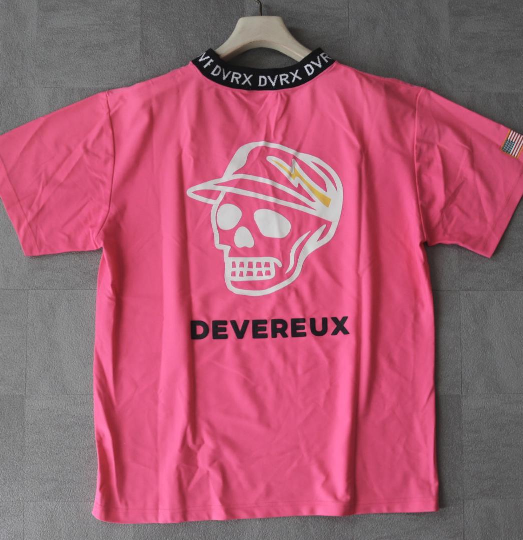 新品【デヴァロー ゴルフ】25SS リブモックSkull TEE 半袖シャツ M