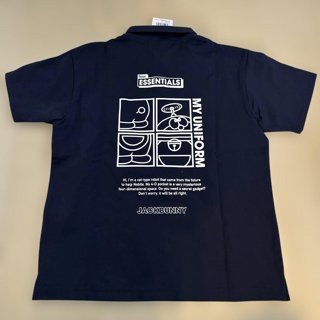ジャックバニー　ドラえもん　ポロシャツ　2 ネイビー　タグ付き新品