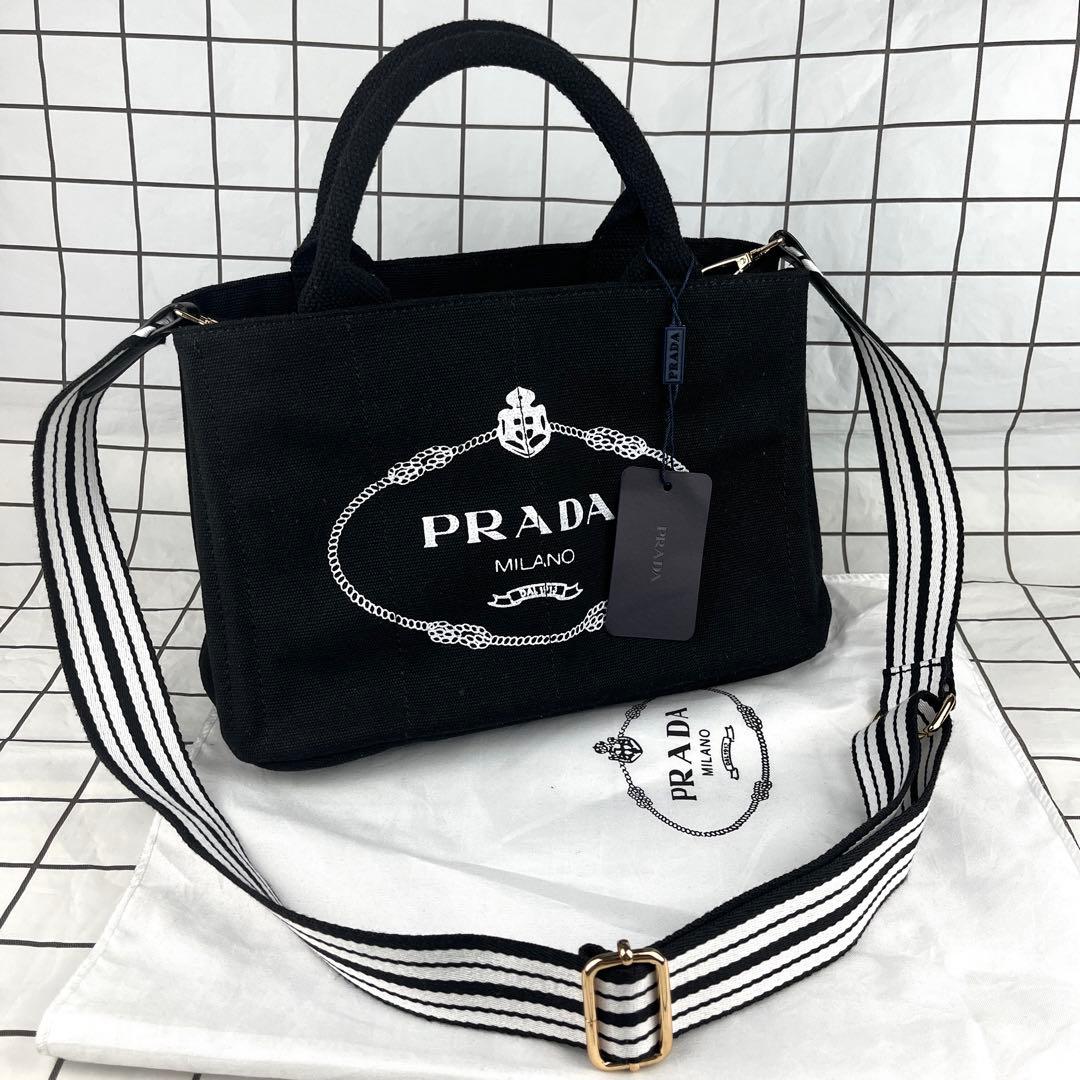 ノベルティ PRADA バッグ プラダ カナパ トート ショルダーバッグ TGH