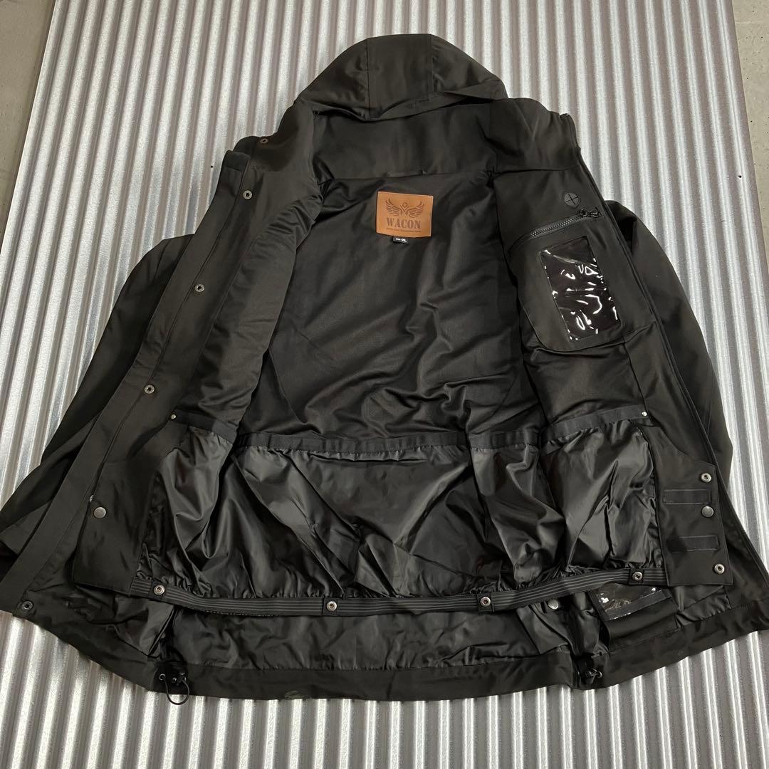未使用　ワコン　WACON　WEAR　スノボウェア　上着　メンズ　XL　ブラック