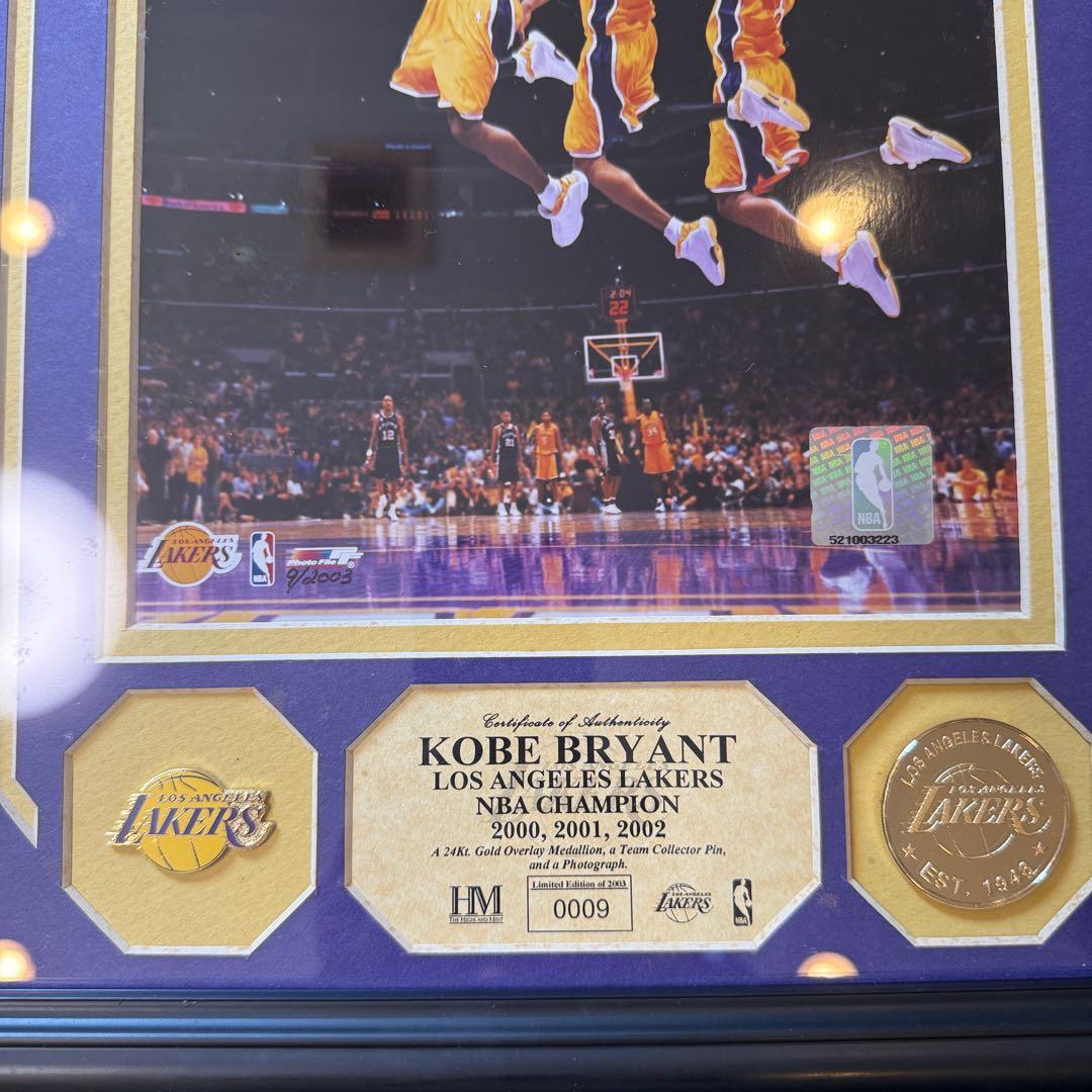 コービー・ブライアントNBA Champion フォトフレーム付き