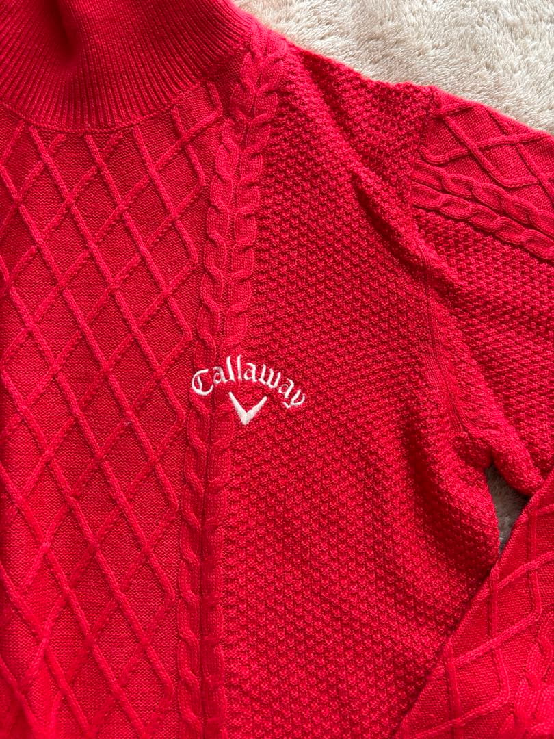 Callaway 赤 、ネイビータートルネック セーター２枚セット