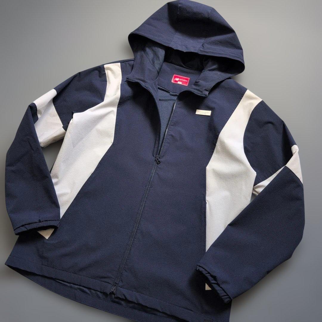 【極美品】ニューバランスゴルフ　ラバーパッチ　フルジップパーカー　L