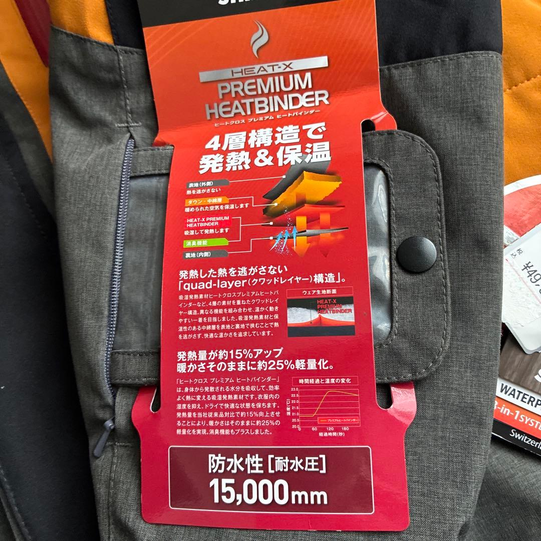 定価約5万 未使用 streule スキーウェアスノボードウェア ジャケット M
