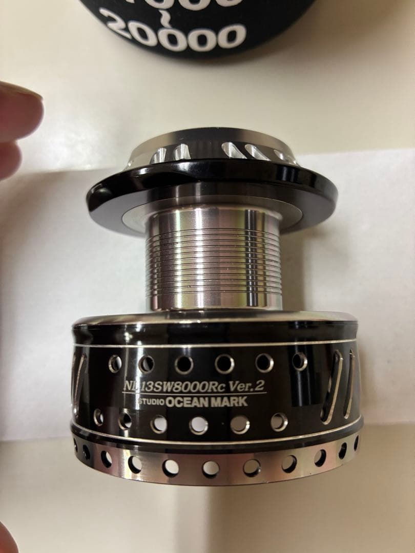 NL13SW8000RCver2 オーシャンマークスプール ブラックシルバー②