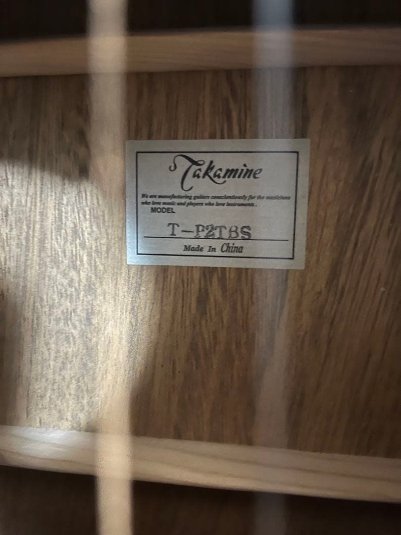 Takamine T-series T-P2 TBS 訳あり