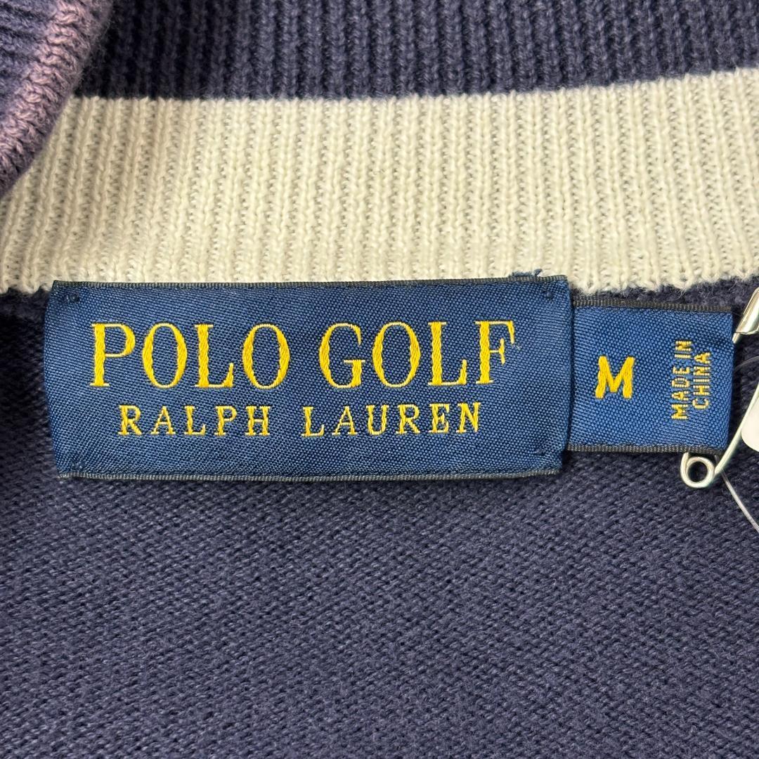 ★美品 ポロゴルフラルフローレン ネイビー 長袖 ニット・セーター M