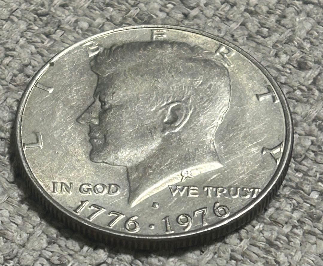 アメリカ銀貨 ケネディ 50セント 1776〜1976年 ハーフダラー UNC