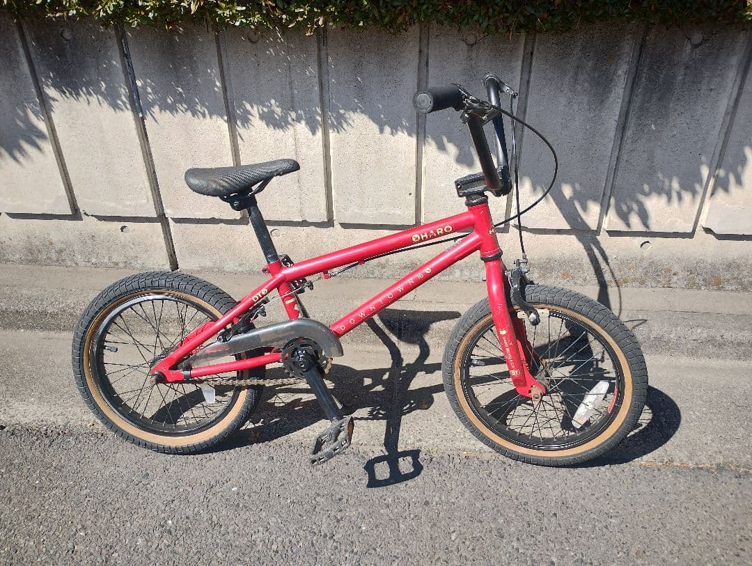 Haro downtown BMX 16インチ ジュニアバイク レッド 中古