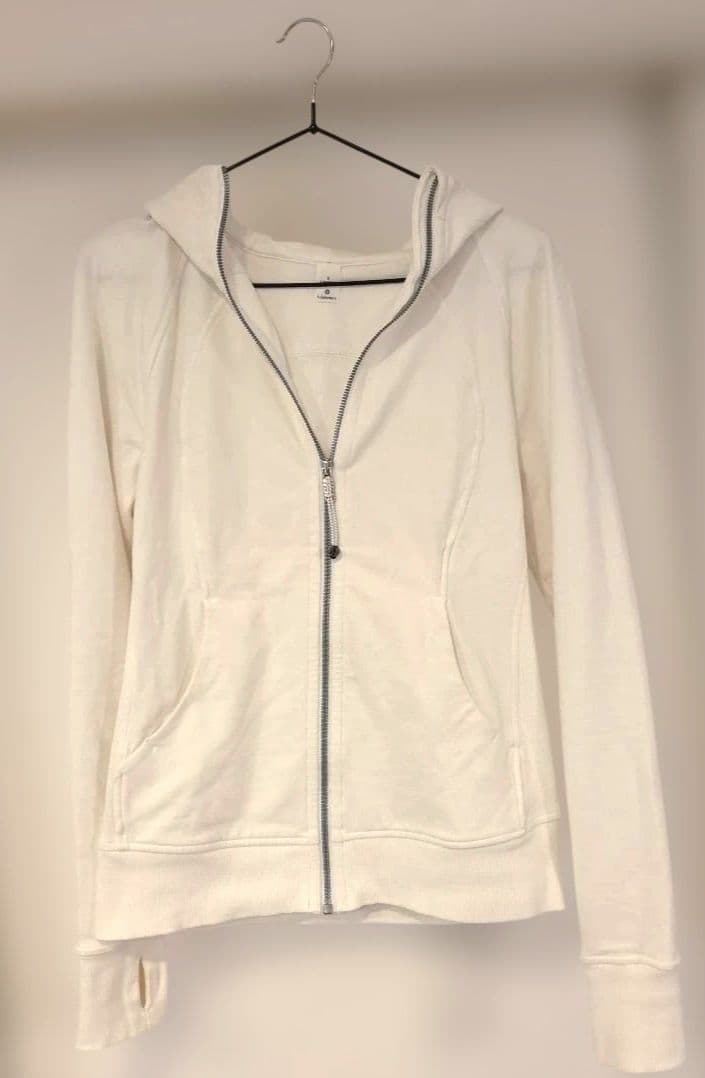 美品　ルルレモン　Scuba Hoodie Light 　白　6