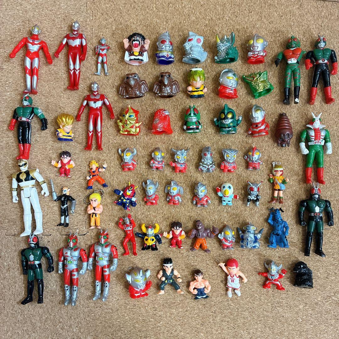 ウルトラマン・仮面ライダー フィギュアセット　指人形　ミニチュア　現状品