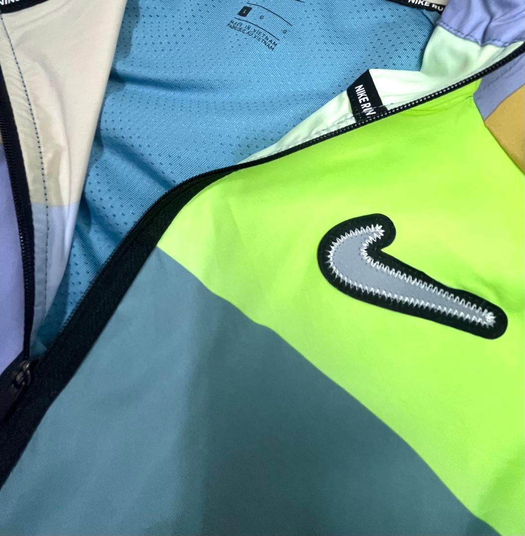 【美品】NIKE ランニング ウインドブレーカー ジャケット Lサイズ