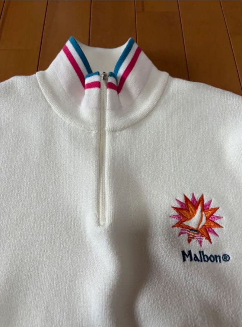 malbon golf ハーブジップニット