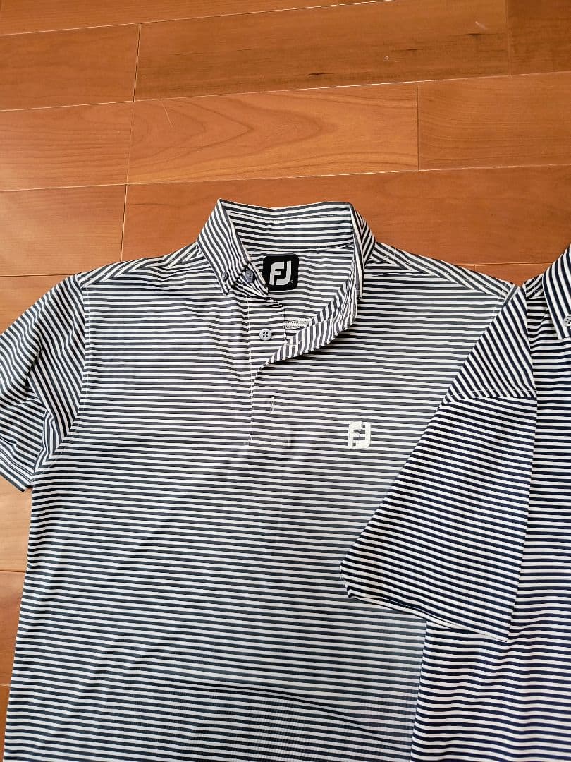 フットジョイ　FootJoy ボーダー ゴルフシャツ 豪華2枚セット　Sサイズ