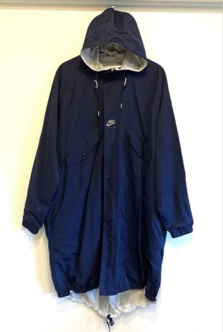 新品【希少品★コラボ品】NIKE リバーシブル ベンチコート ネイビー ホワイト