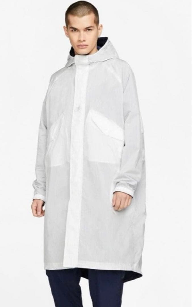 新品【希少品★コラボ品】NIKE リバーシブル ベンチコート ネイビー ホワイト