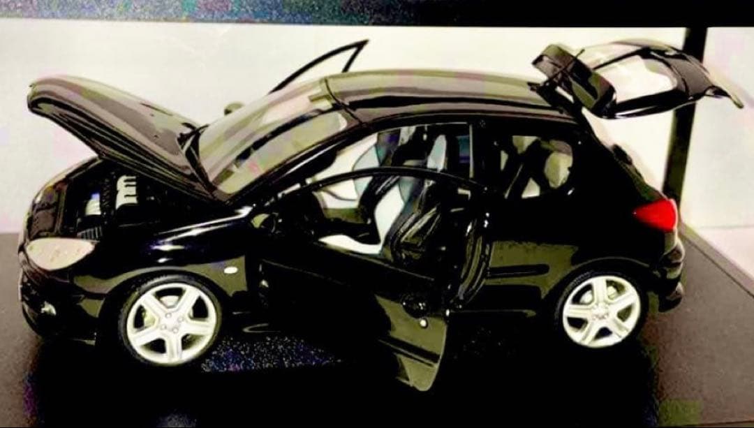 絶版ノレブ 1/18 プジョー 206 RC 黒 16年物ワンオーナー フル開閉