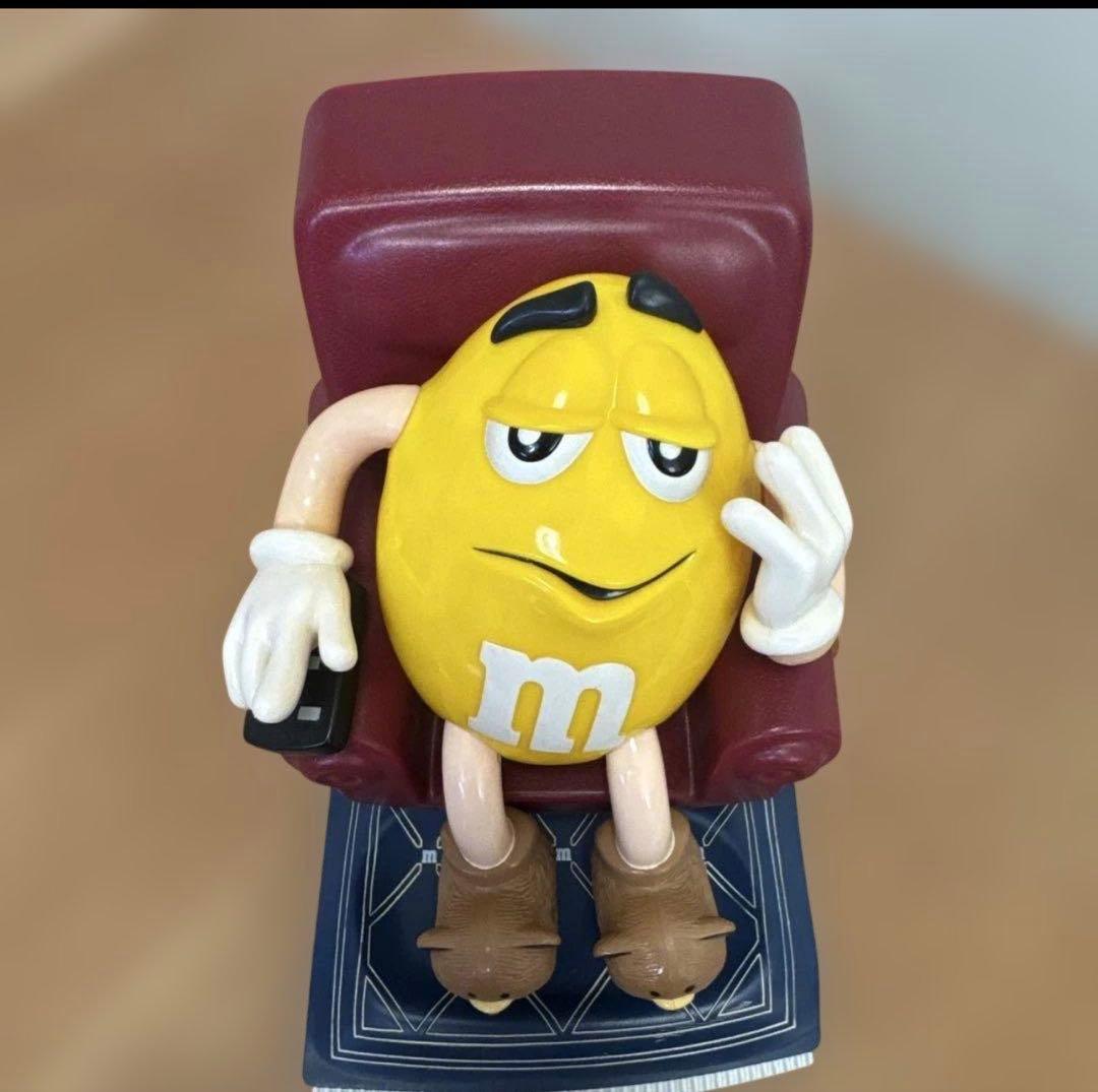 【実家発掘！1999年製】M&M's チョコディスペンサー イエロー　フィギュア