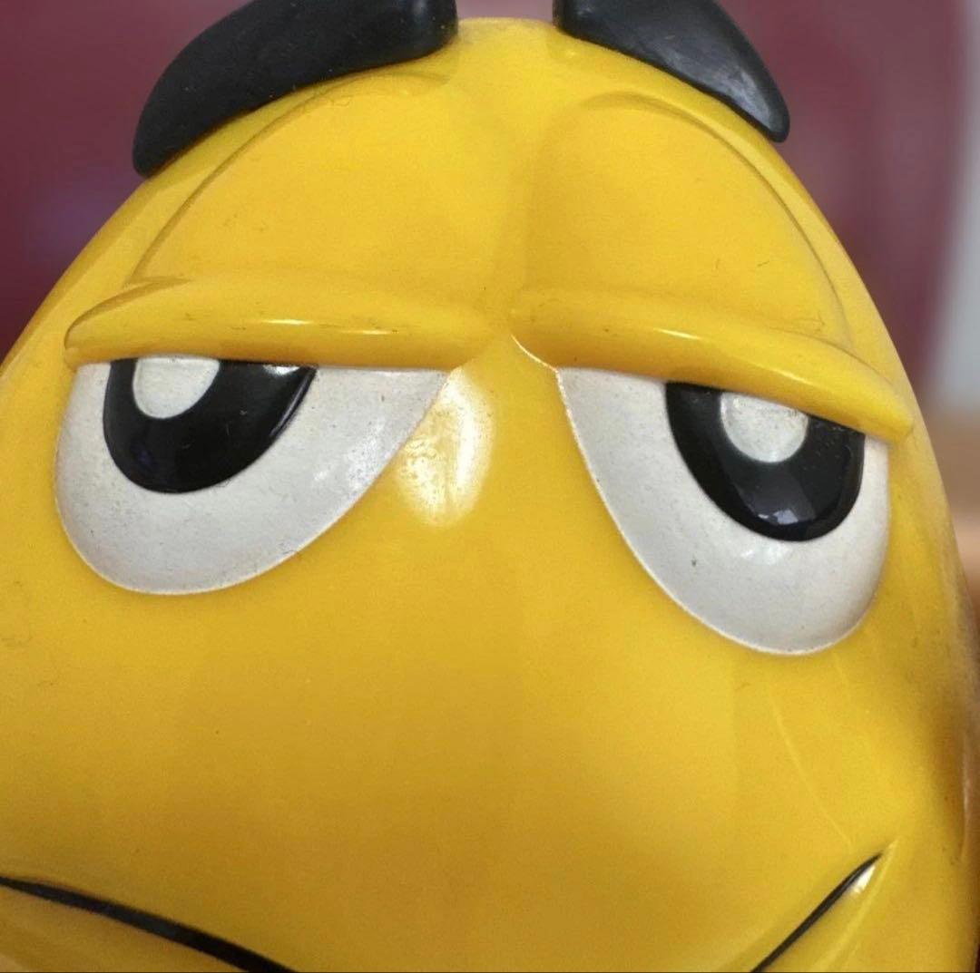 【実家発掘！1999年製】M&M's チョコディスペンサー イエロー　フィギュア