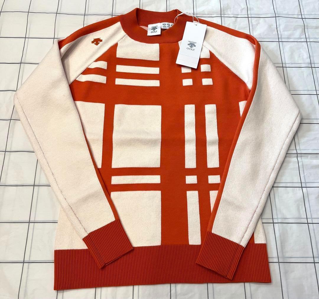 DESCENTE GOLF デサントゴルフ ウェア ニット 長袖 チェック柄