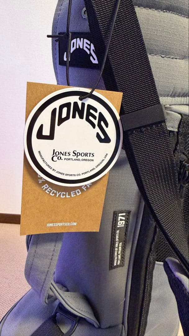 Jones キャディバッグ、Jonesレインカバー　注:クラブ含みません