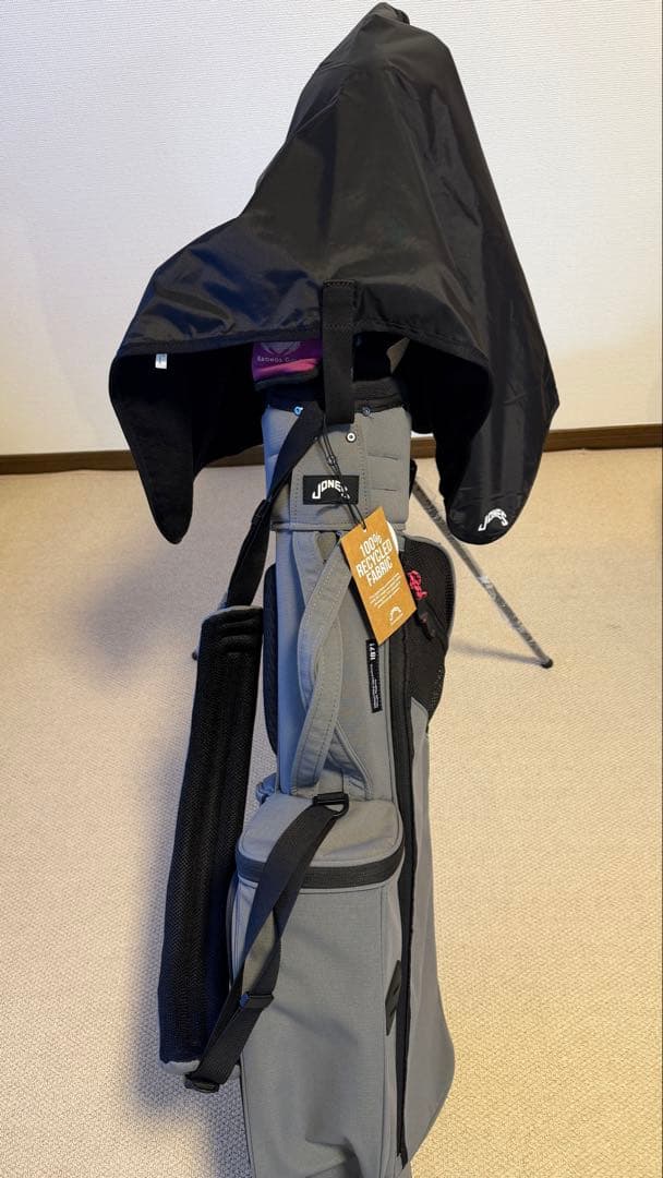 Jones キャディバッグ、Jonesレインカバー　注:クラブ含みません