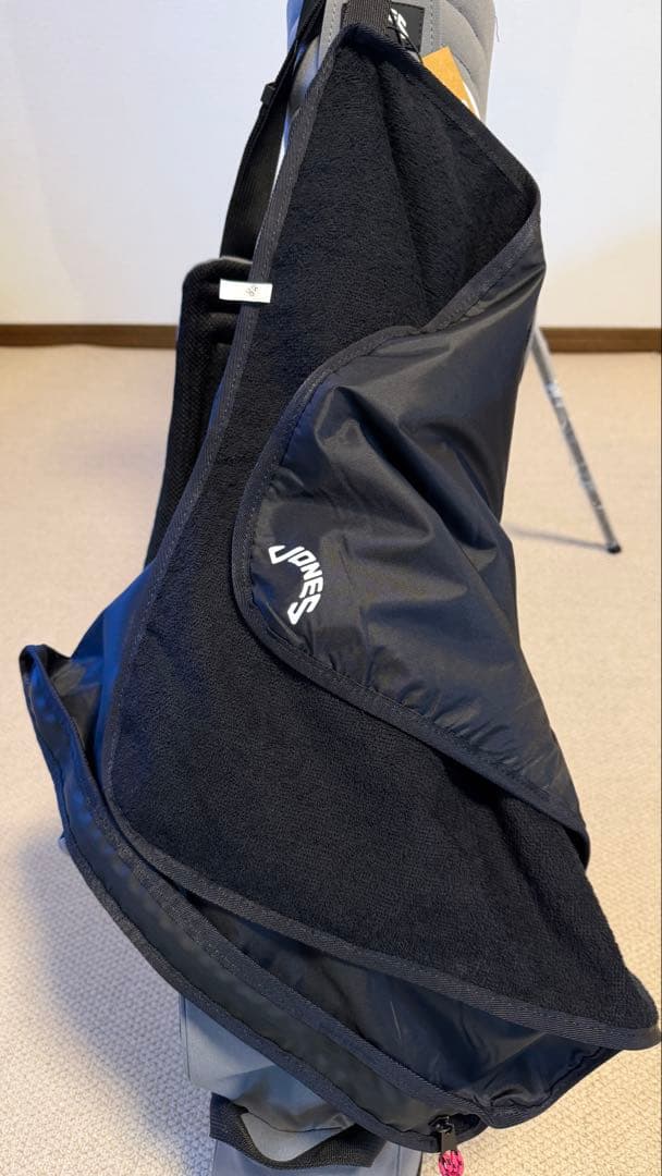 Jones キャディバッグ、Jonesレインカバー　注:クラブ含みません