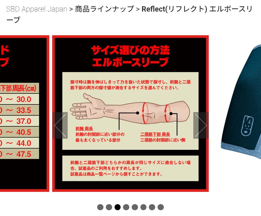 SBD Reflect リフレクト エルボースリーブ Mサイズ