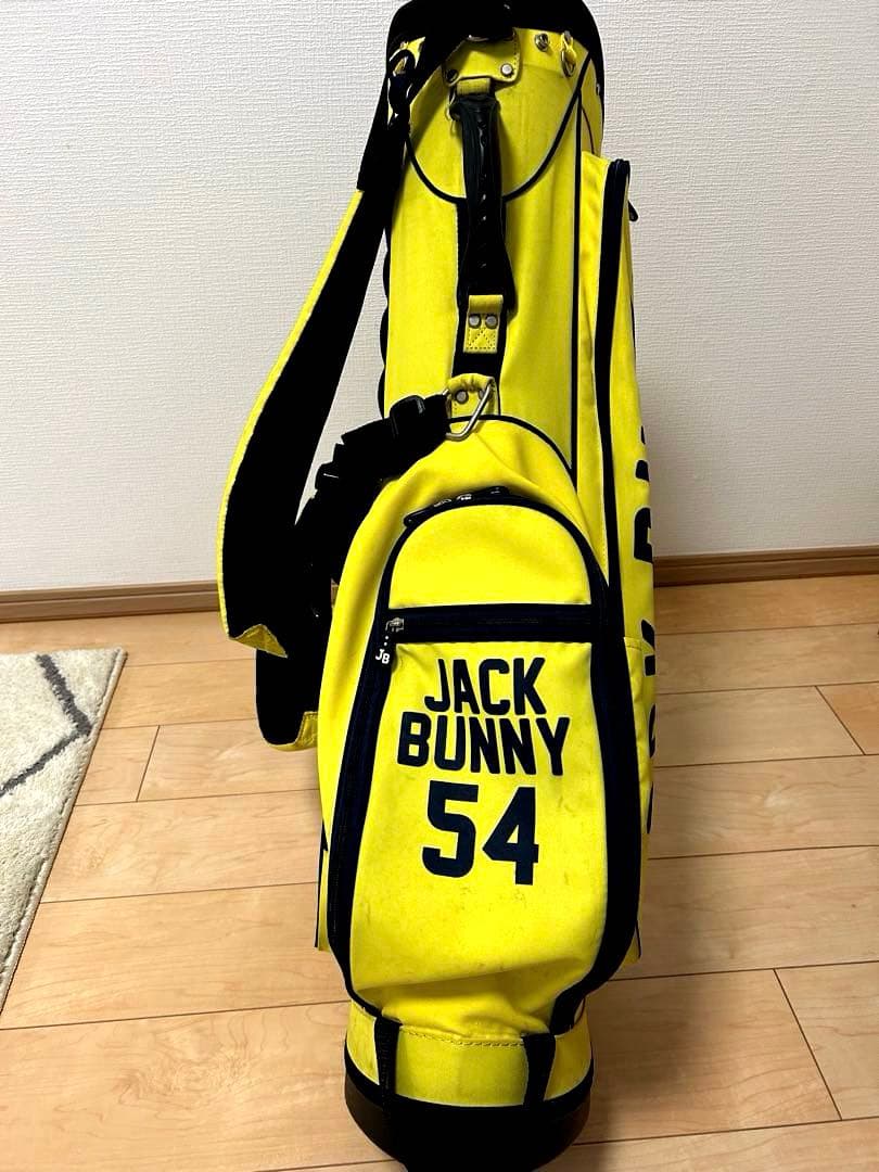 【使用感あります】JACK BUNNY スタンド付きキャディバッグ