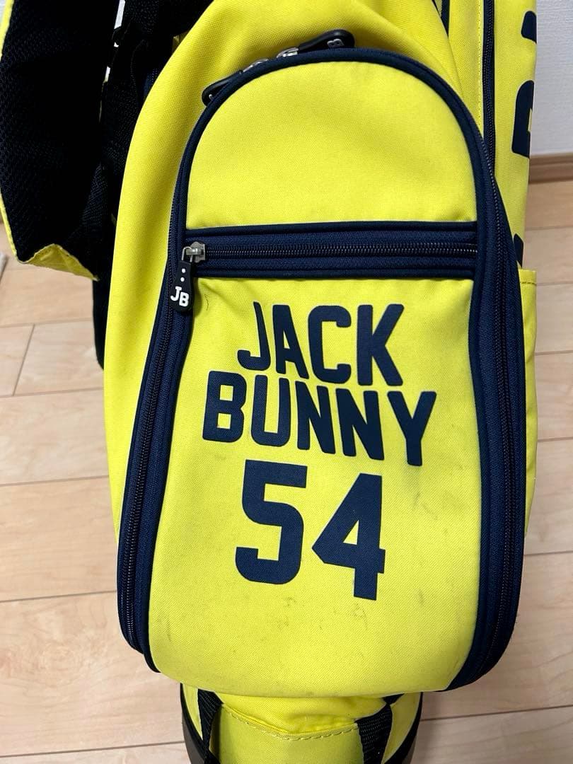 【使用感あります】JACK BUNNY スタンド付きキャディバッグ