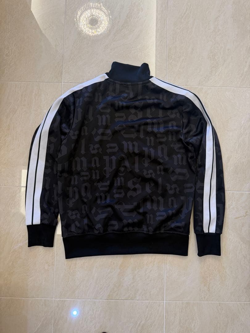 美品 Palm Angels 総柄トラックジャケット L ブラック 正規品