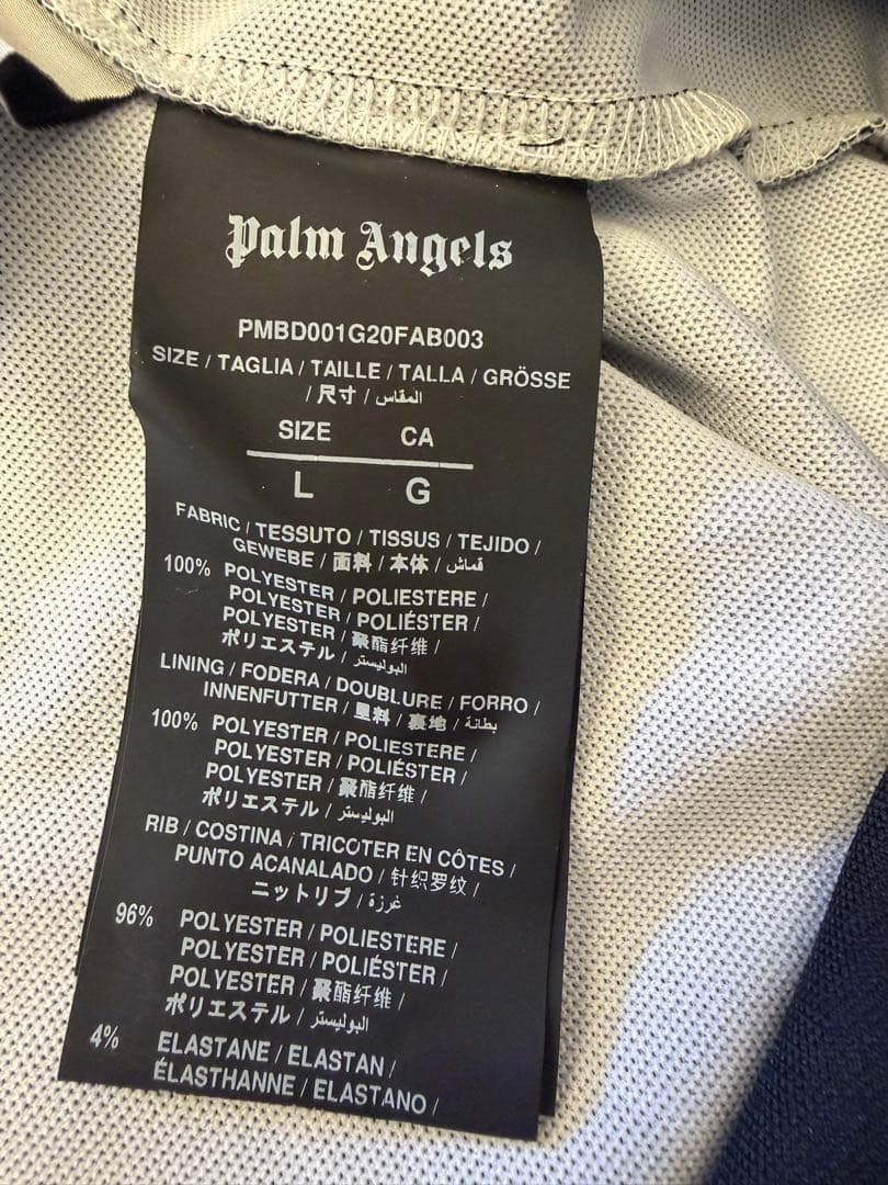 美品 Palm Angels 総柄トラックジャケット L ブラック 正規品