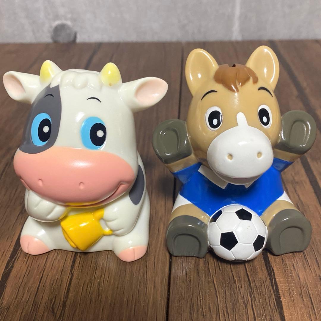 【非売品】JAバンクJA貯金等　貯金箱10個セット　ソフビ　干支　レトロ