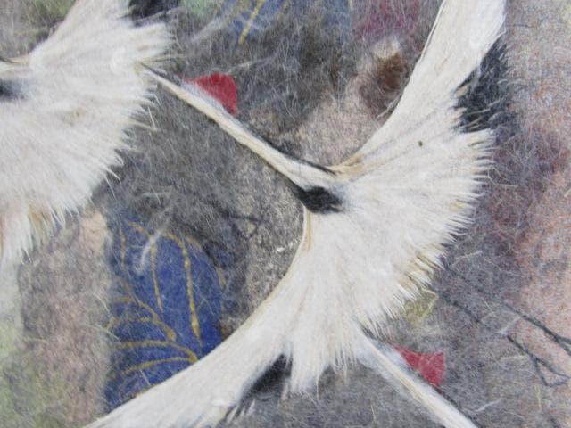 値下げ!!Y5-1231◇真作 小原和紙工芸 日展評議員 山内一生 『 飛翔 』