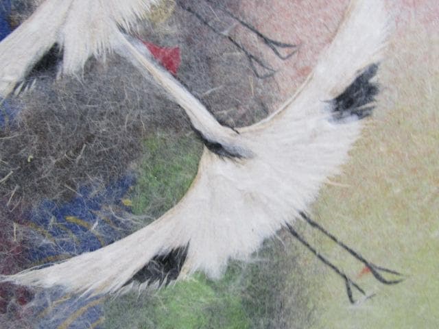 値下げ!!Y5-1231◇真作 小原和紙工芸 日展評議員 山内一生 『 飛翔 』