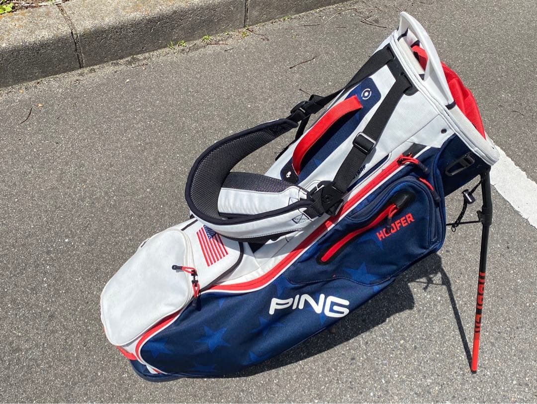 PING スタンド キャディ バッグ HOOFER 9型 アイアンカバー付き