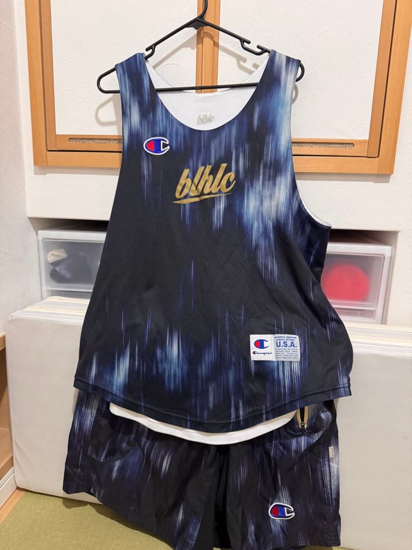 希少 完売 BALLAHOLIC×Champion ユニフォーム 上M下S