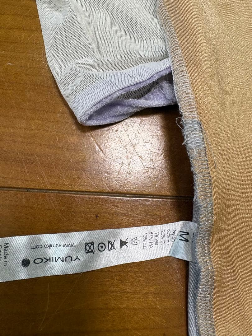 YUMIKO 長袖レオタード ベロア