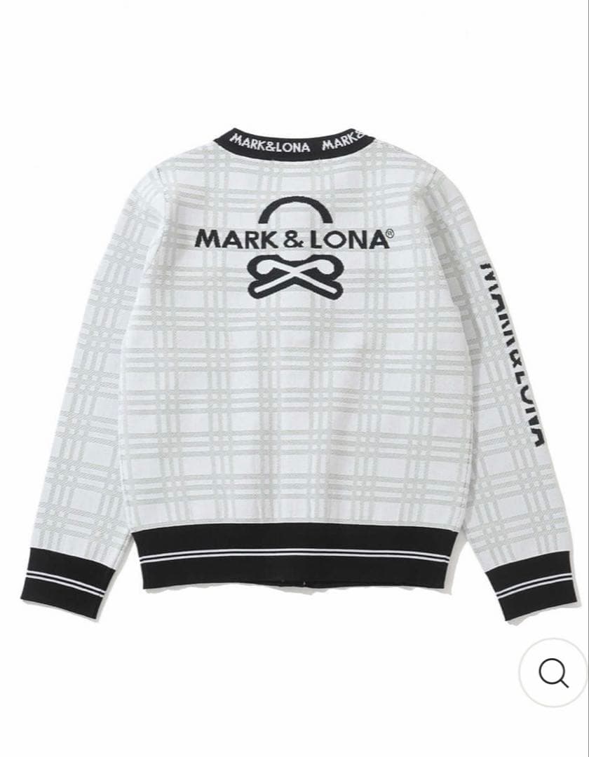 【新品タグ付】MARK&LONA Zip-Up knit Cardigan 40