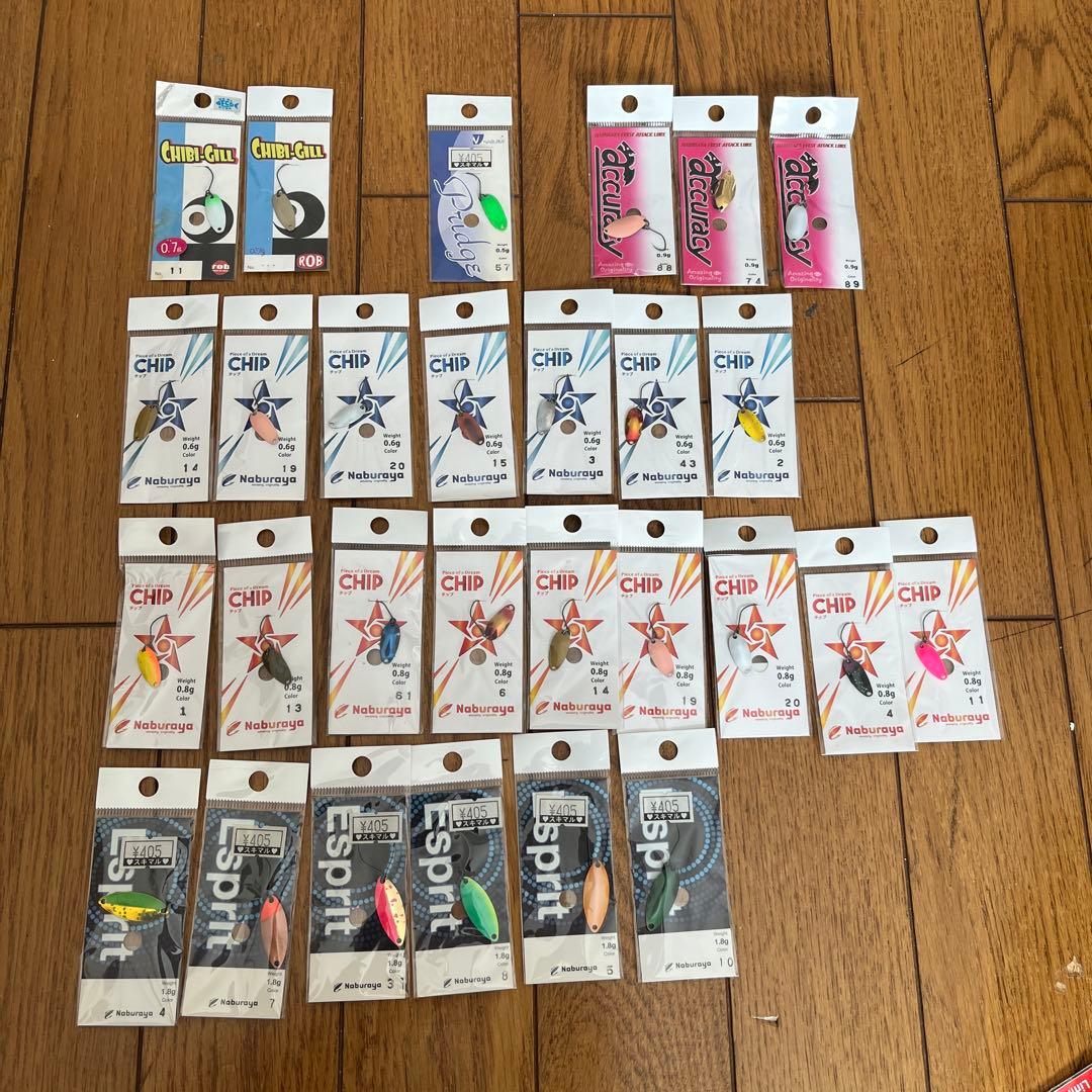 新品　エリアトラウト用　バラエティ　スプーンセット　2g未満　142個セット