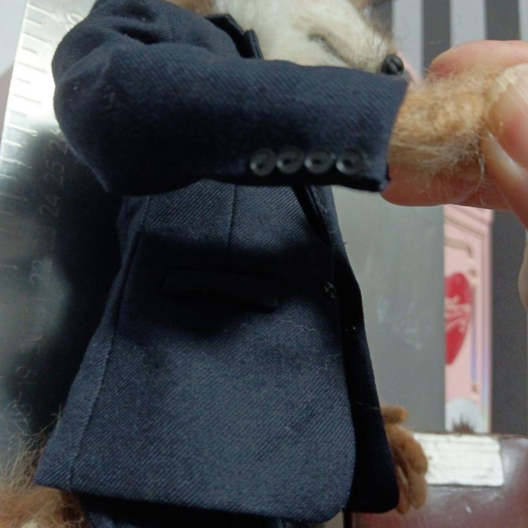 狼ドール 椅子セット スーツ 人形 オオカミ ぬいぐるみ 獣人